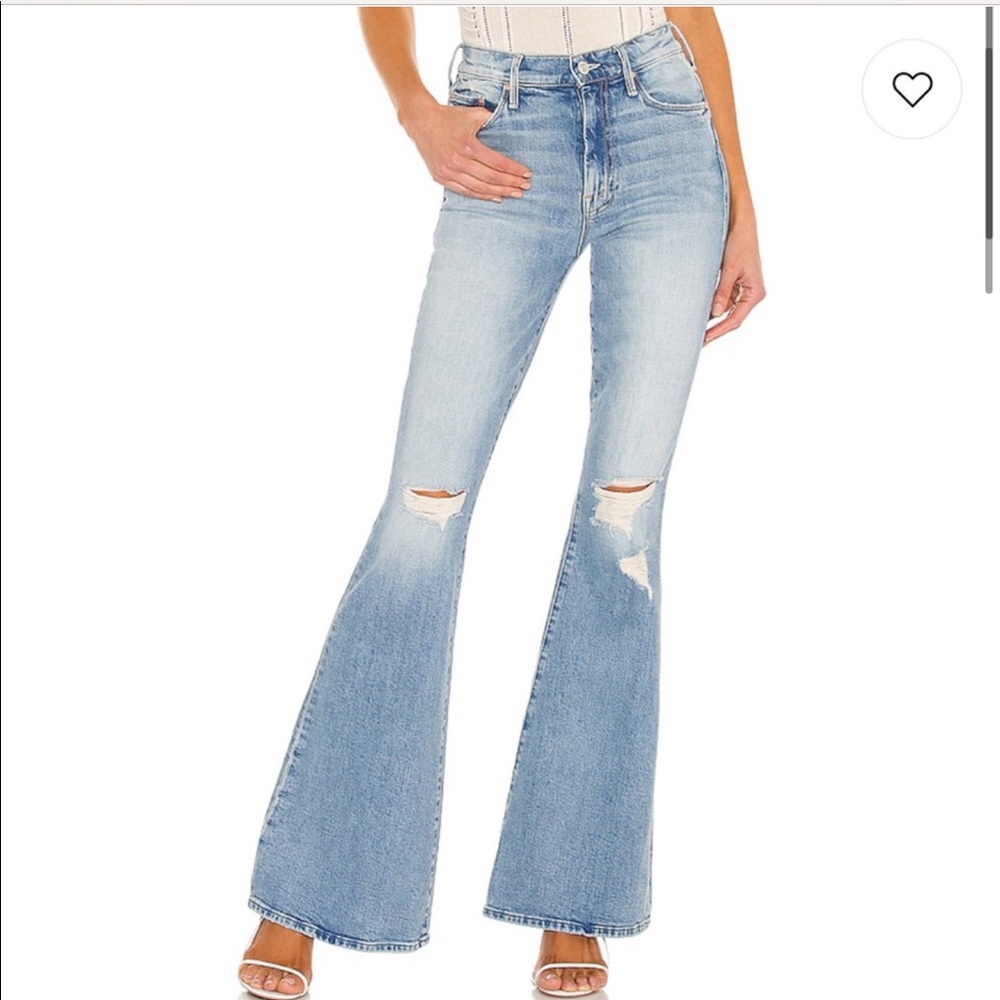 MOTHER The Cruiser Light Wash Flare Jeans